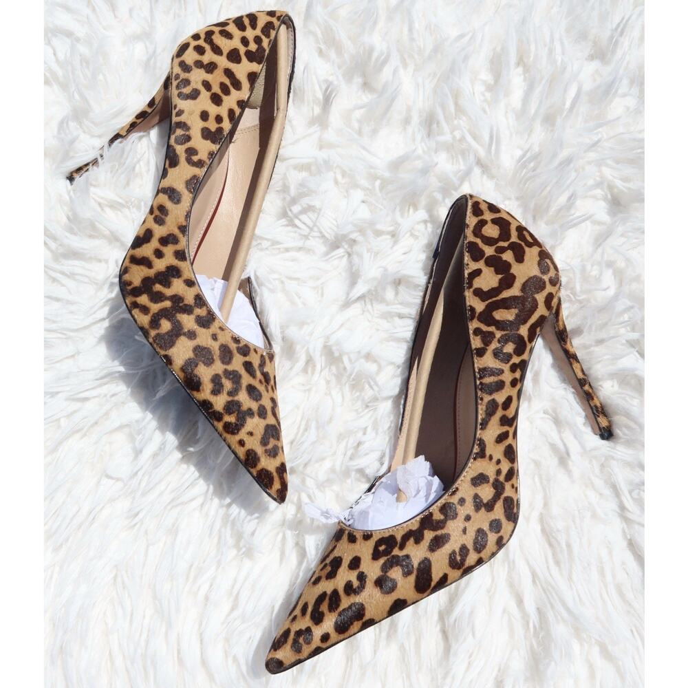 Steve Madden Leopard Pony Hair Pointed Toe Stiletto Heels Pumps Women’s 11 - Picture 3 of 8